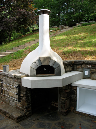 Lake Lure, NC   Installation by Jim  Collaboration on other elements.  Oven Casa2G90 